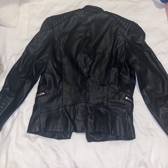 Black leather jacket from H&M in perfect condition - Picture 2 of 2